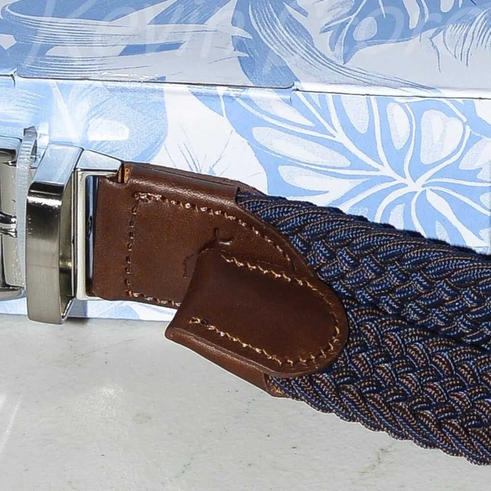 Tommy‎ Bahama Men's Stretch Braided Reversible Belt